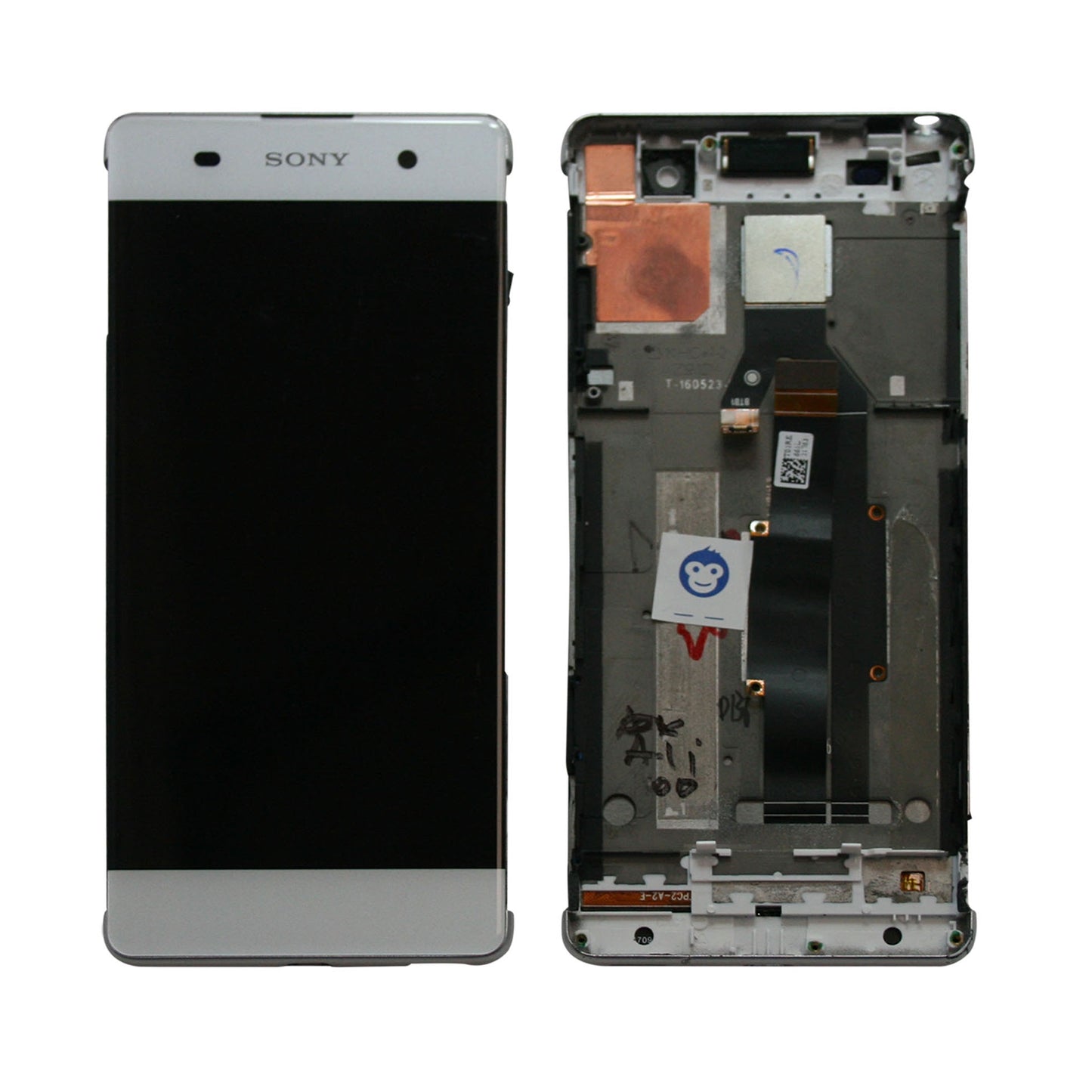 LCD SCREEN IN FRAME SONY XPERIA XA WHITE - GRADE AB