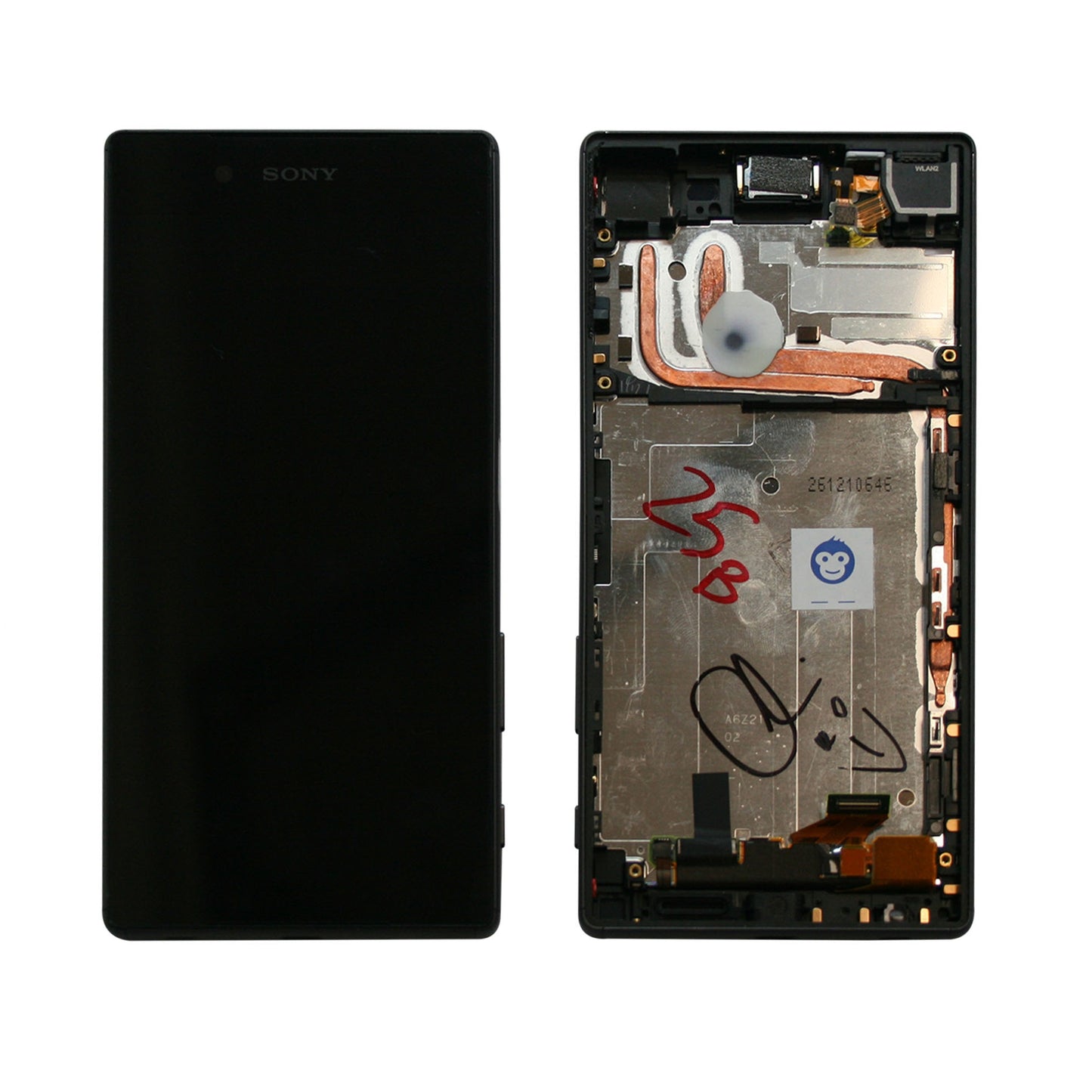 LCD SCREEN IN FRAME SONY XPERIA Z5 GREY - GRADE AB