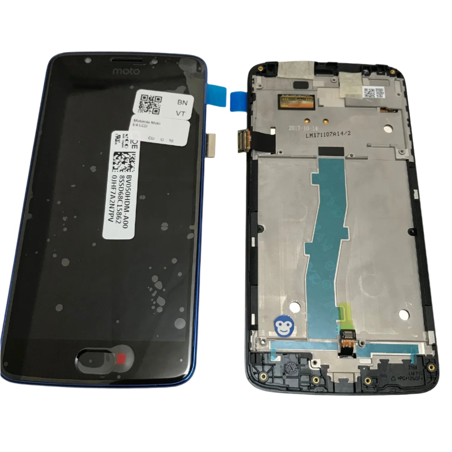 LCD SCREEN DISPLAY WITH FRAME MOTOROLA E4 BLUE XT1766 - NEW