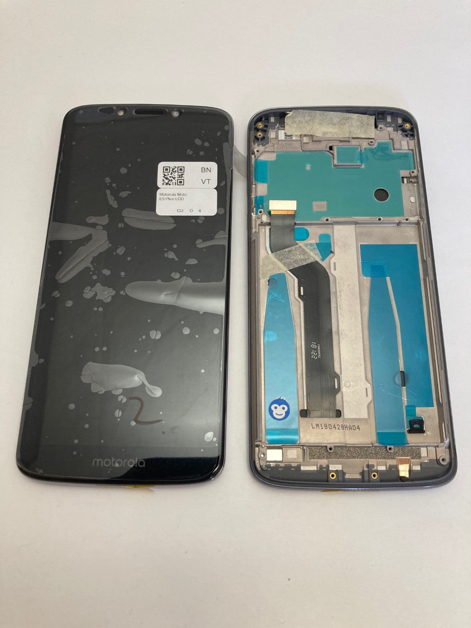 LCD SCREEN DISPLAY WITH FRAME MOTOROLA E5 PLUS GREY - NEW