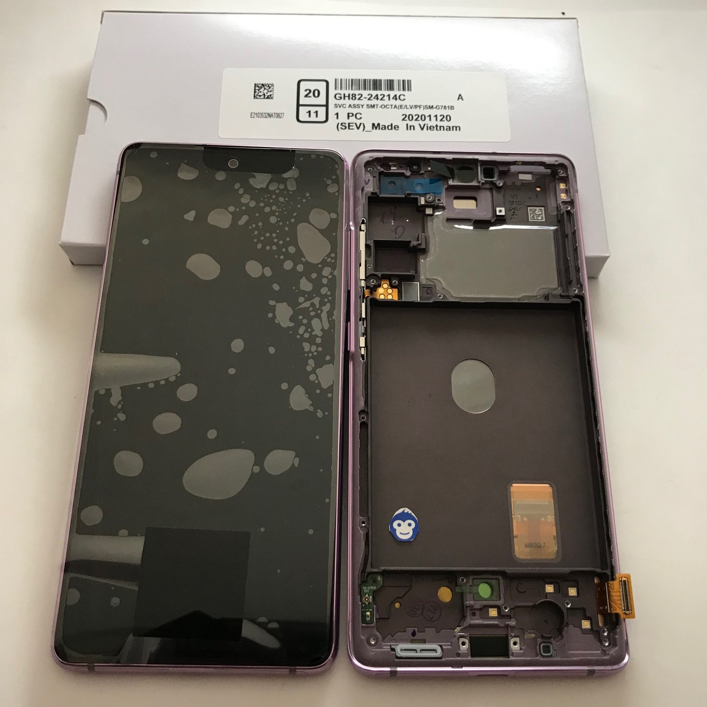 LCD Screen Display Samsung Galaxy S20 FE 4G G780 / S20 FE 5G G781 CLOUD LAVENDER - NEW