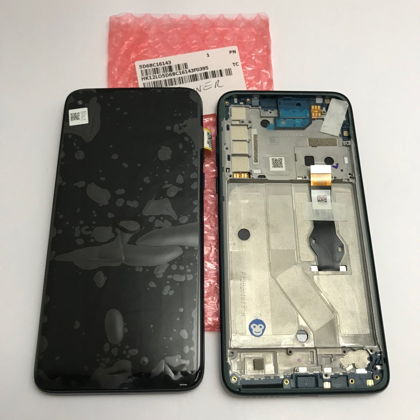 LCD SCREEN DISPLAY WITH FRAME MOTOROLA G8 POWER BLUE XT2041 - NEW