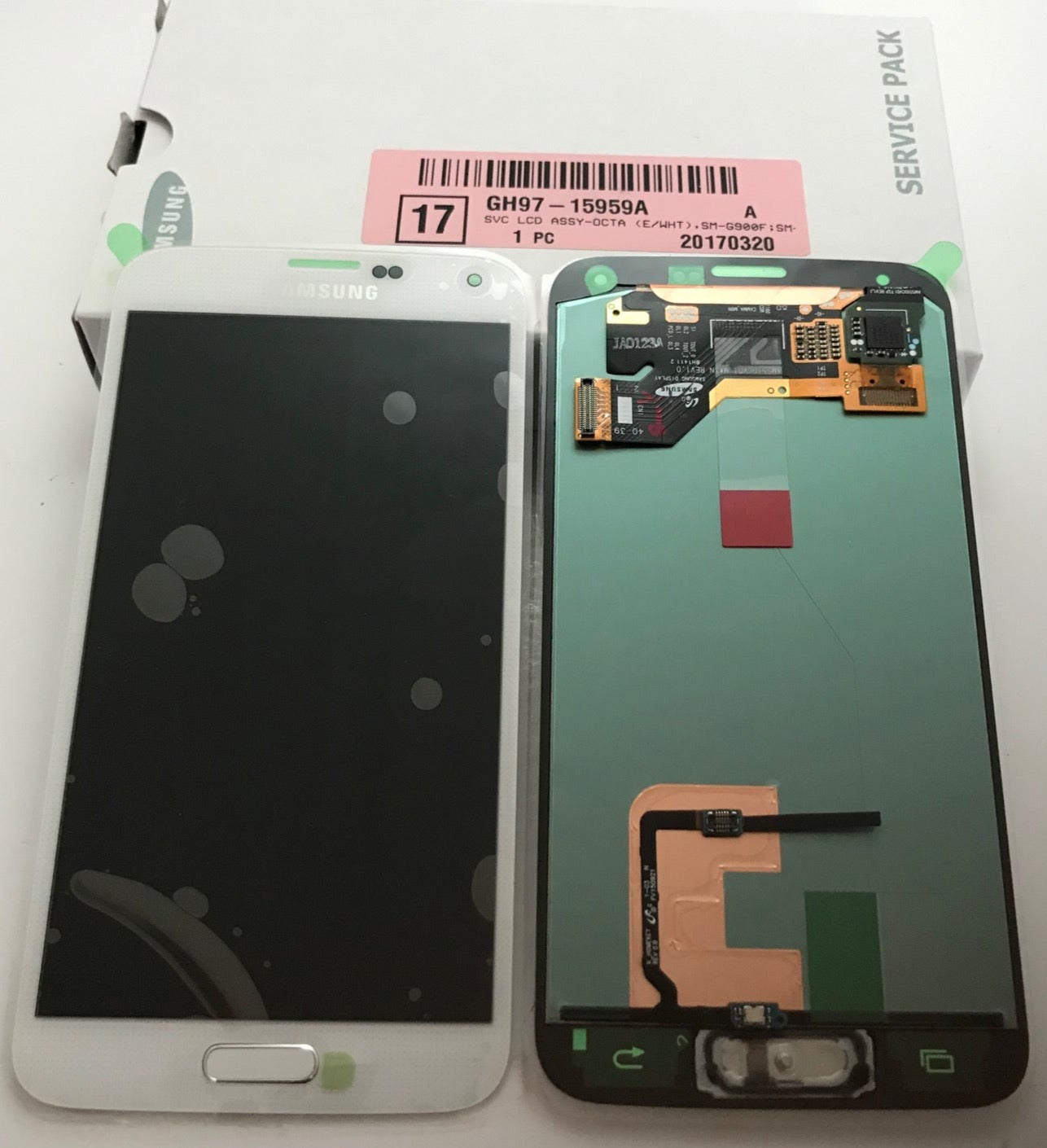 LCD DISPLAY SCREEN SAMSUNG GALAXY G900F S5 WHITE - NEW