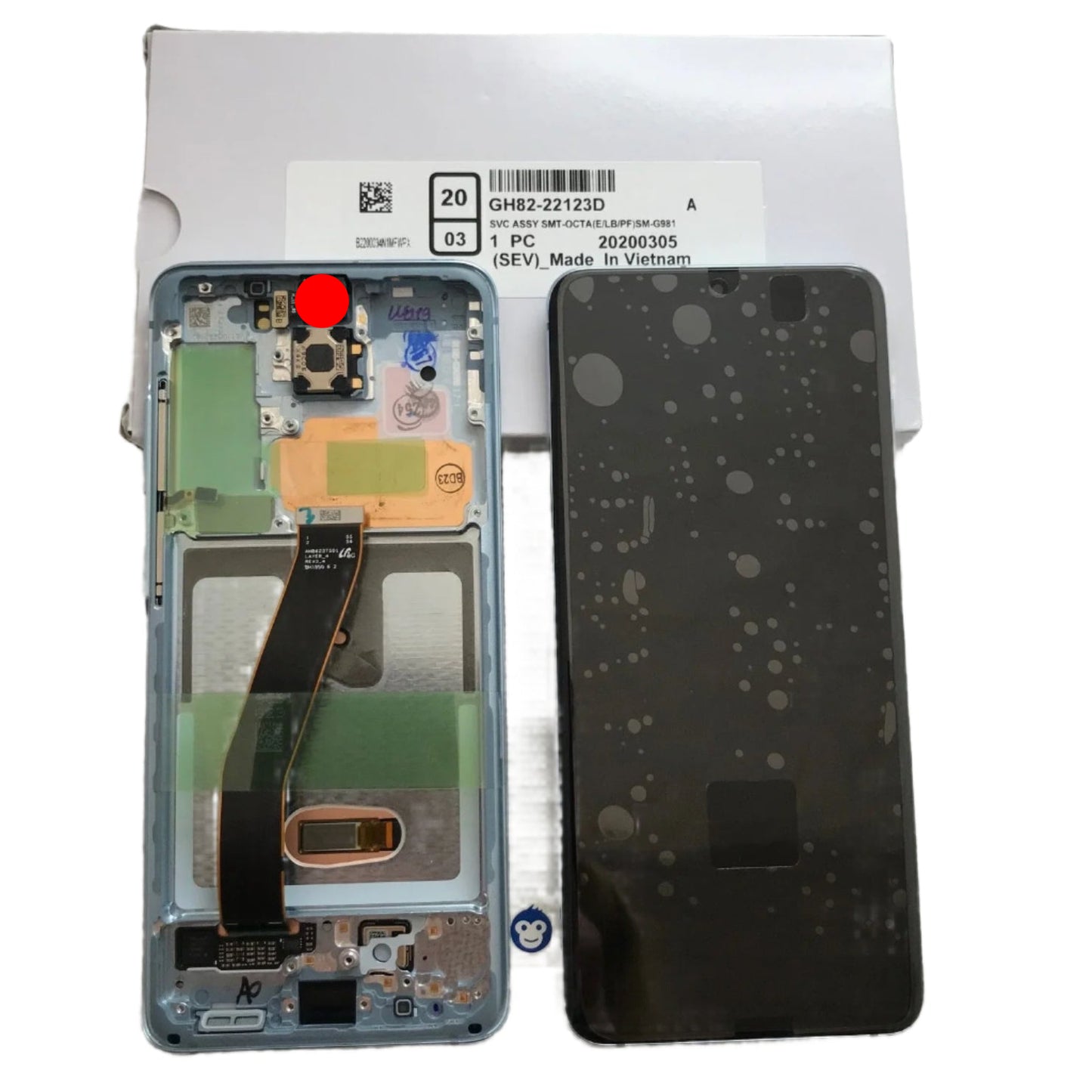 LCD Screen Display Samsung Galaxy S20 / S20 5G G980 / G981 Blue (No front cam) - NEW