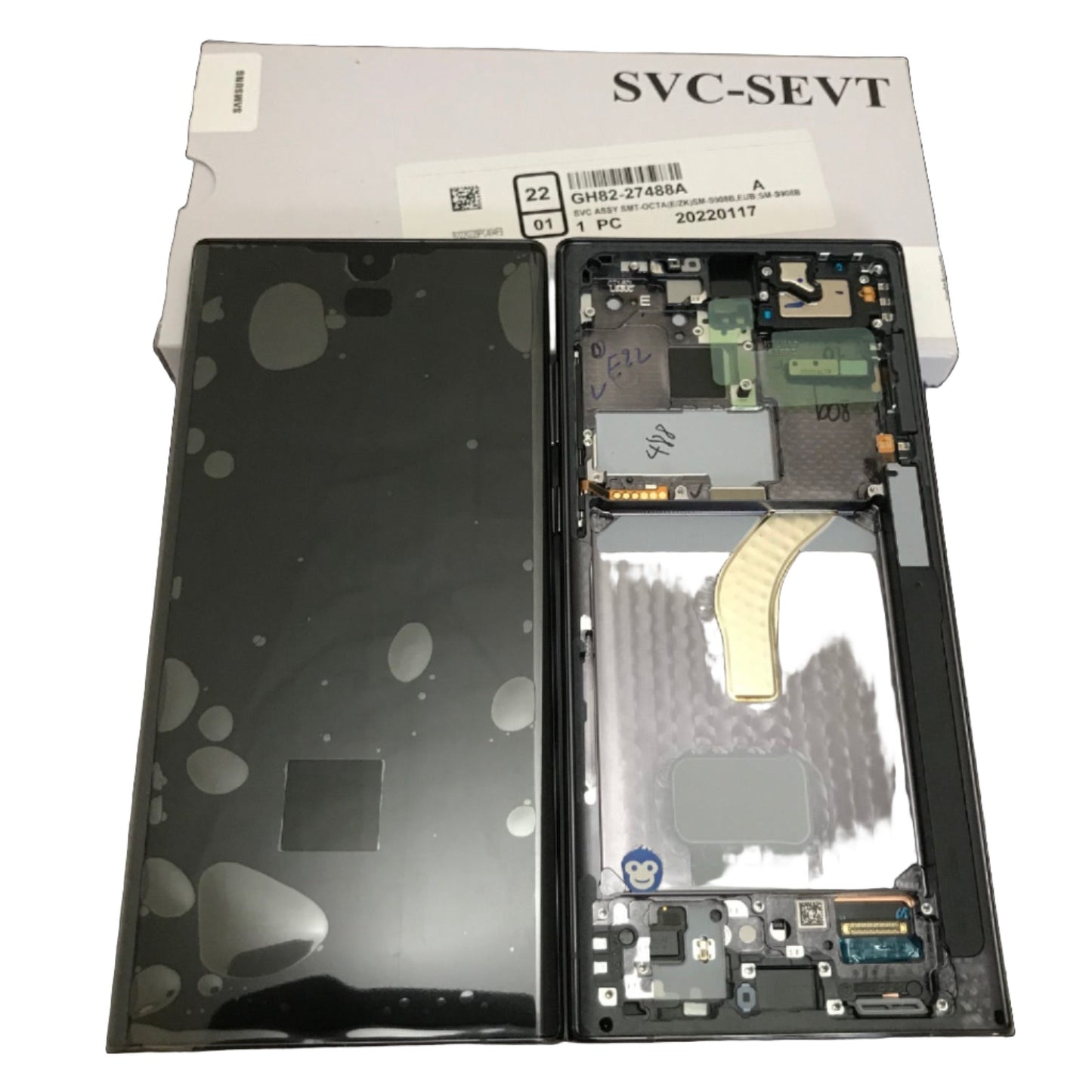 LCD Screen Display Samsung Galaxy S22 ULTRA S908 BLACK (No front cam) - NEW