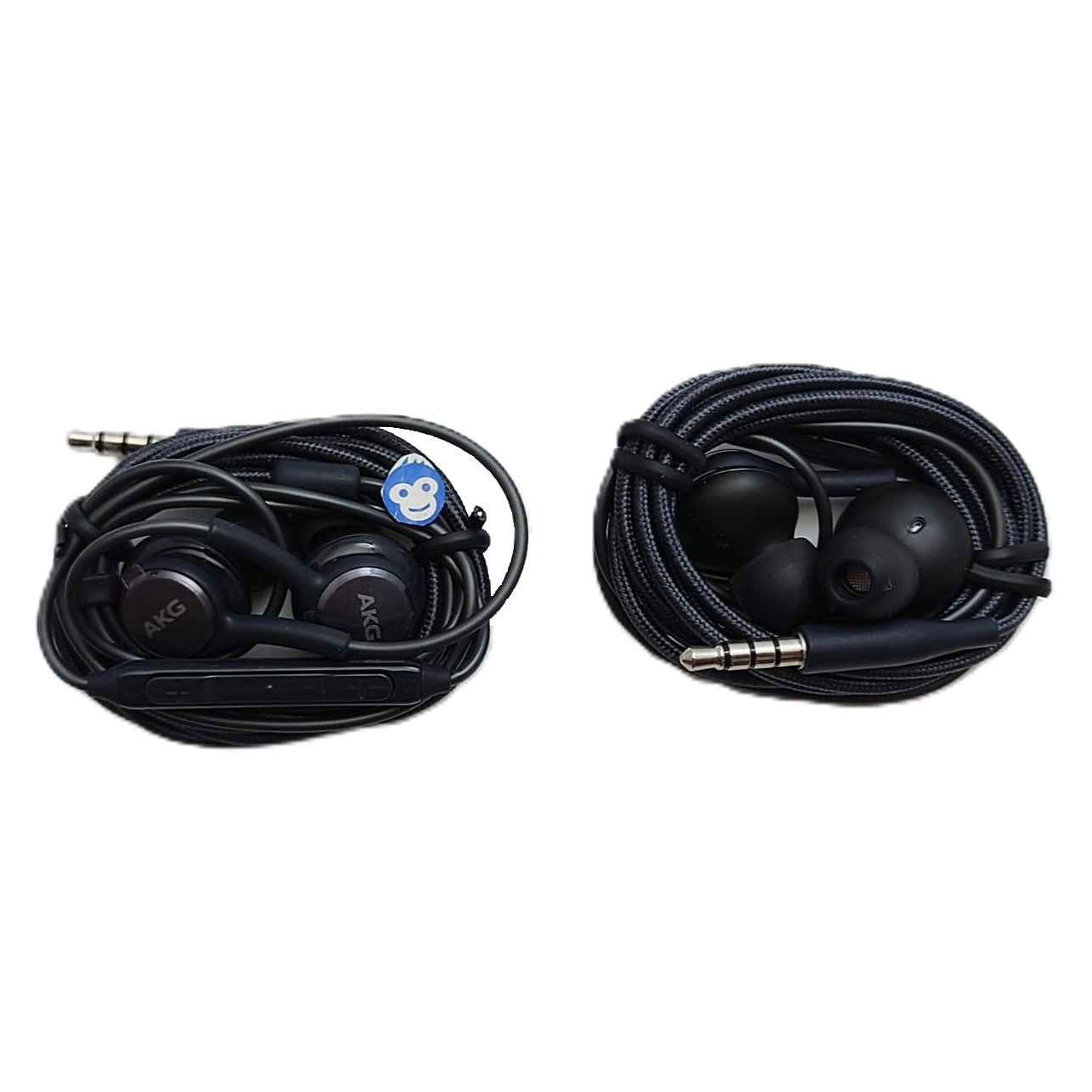 STEREO APPLE SAMSUNG GALAXY HEADPHONES AKG 3.5MM BLACK - NEW
