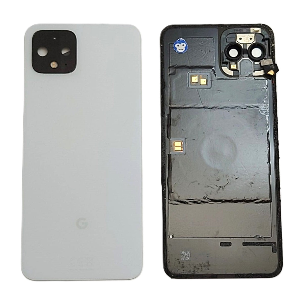 Back cover battery cover camera lens pixel 4 White - Grade AB