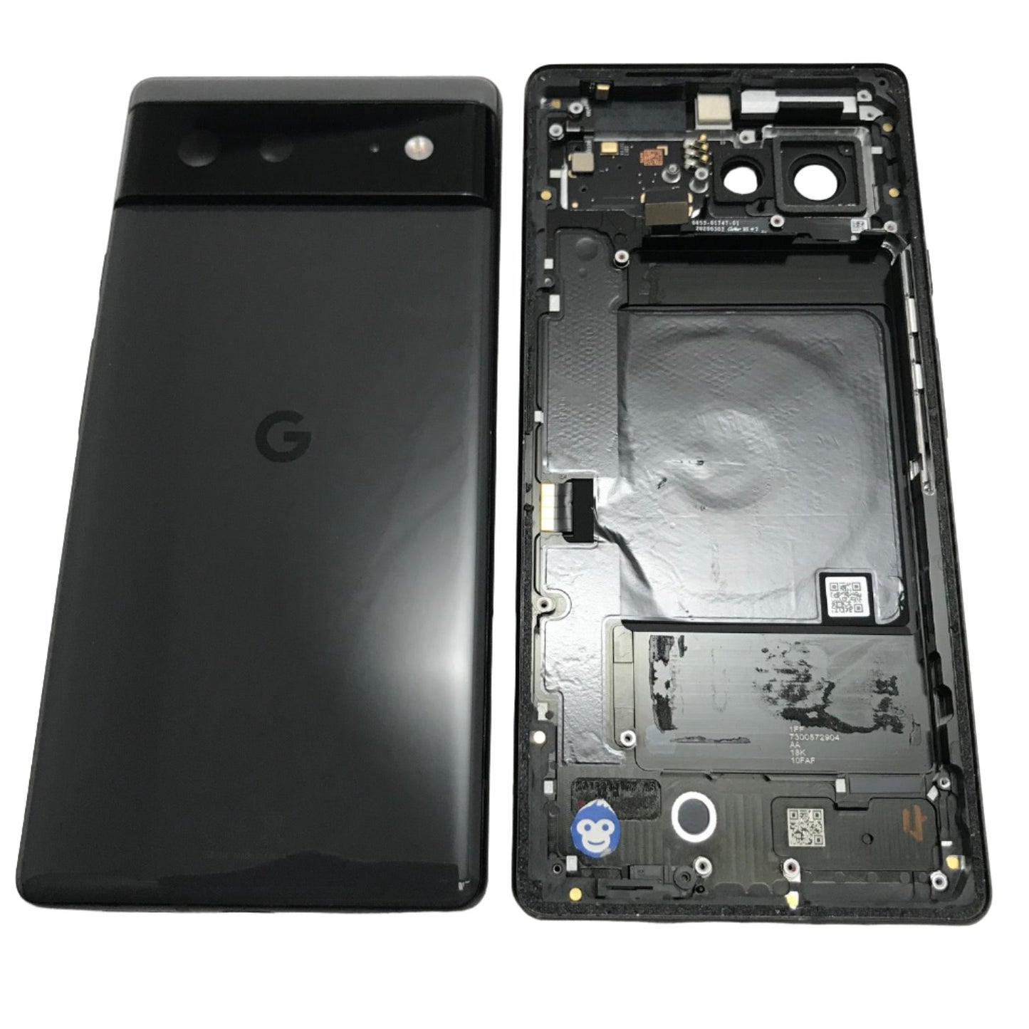 BACK HOUSING CHASSIS CAMERA LENS GOOGLE PIXEL 6 BLACK - GRADE AB
