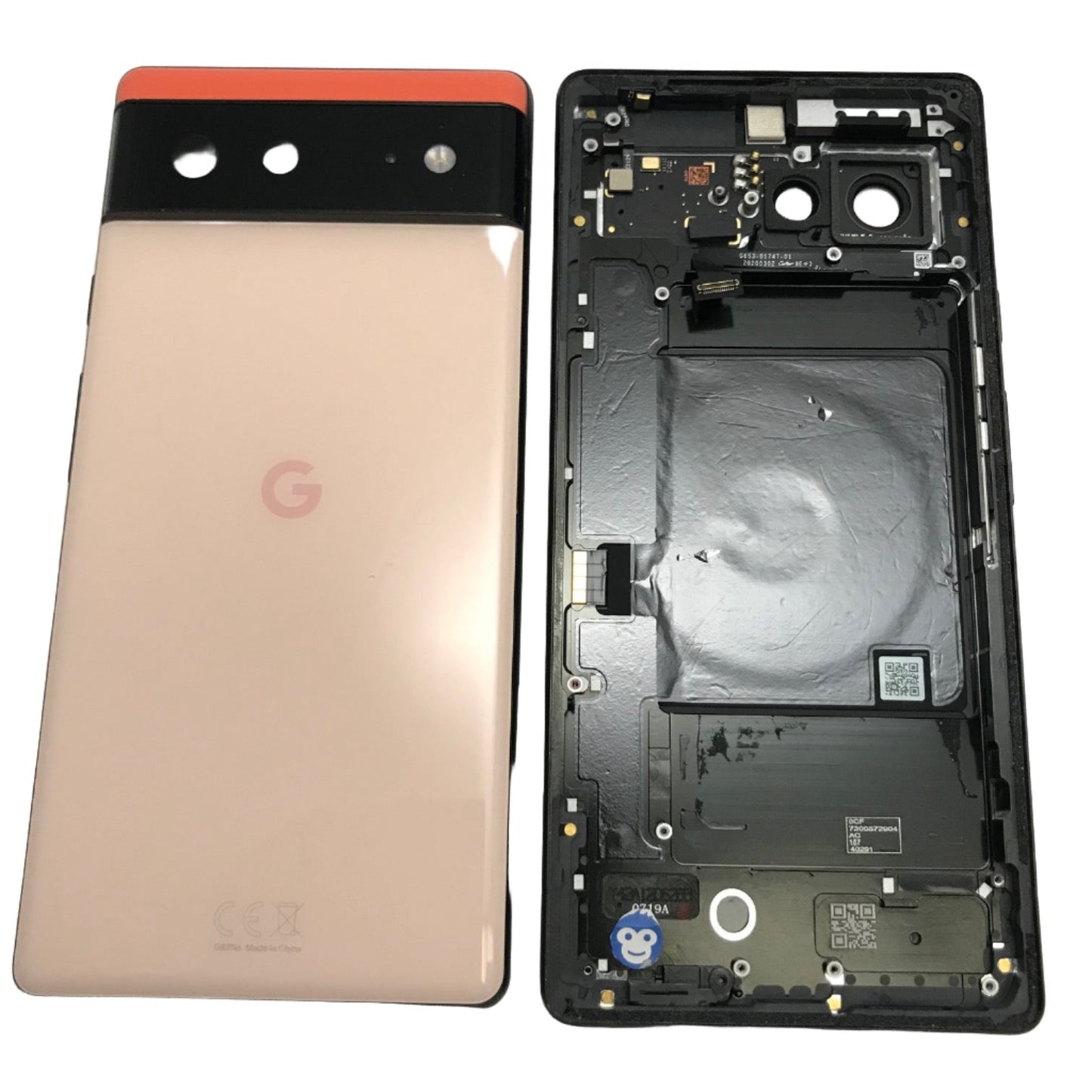 BACK HOUSING CHASSIS CAMERA LENS GOOGLE PIXEL 6 PINK - GRADE AB