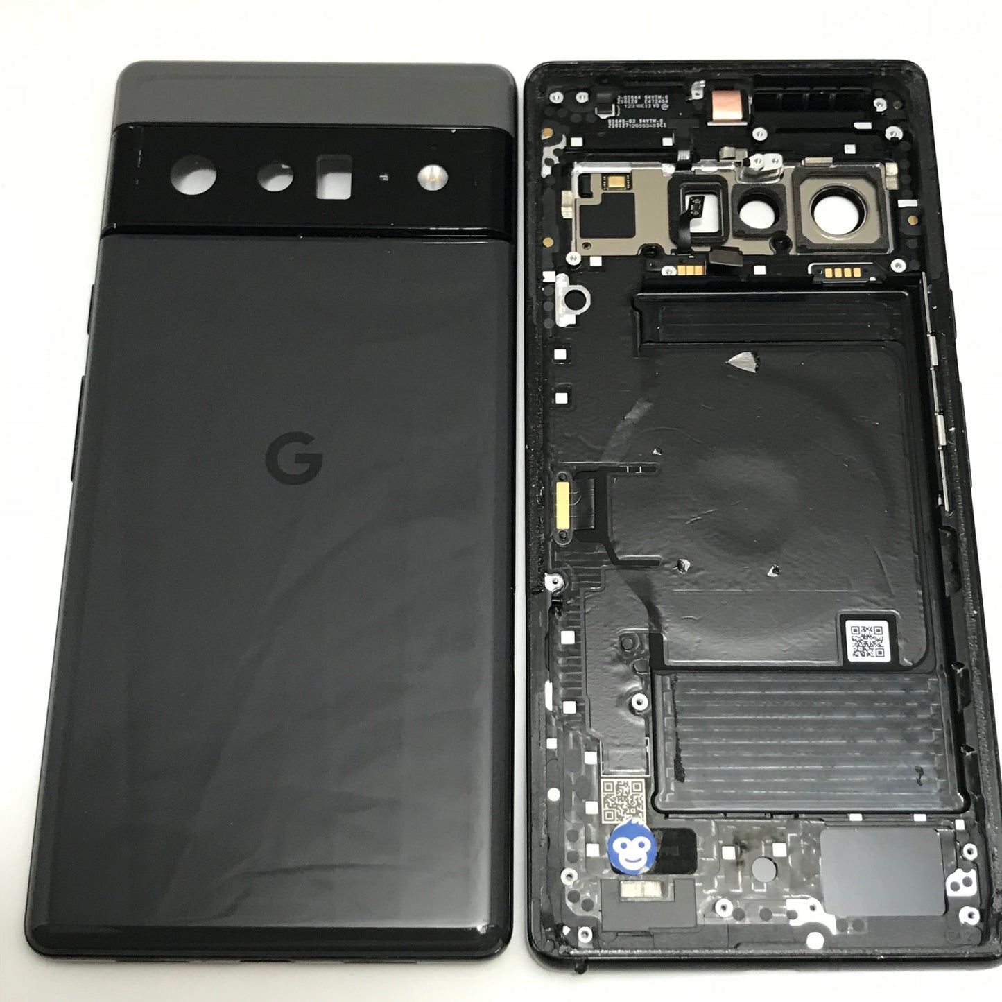 BACK HOUSING CHASSIS CAMERA LENS GOOGLE PIXEL 6 PRO BLACK - GRADE AB