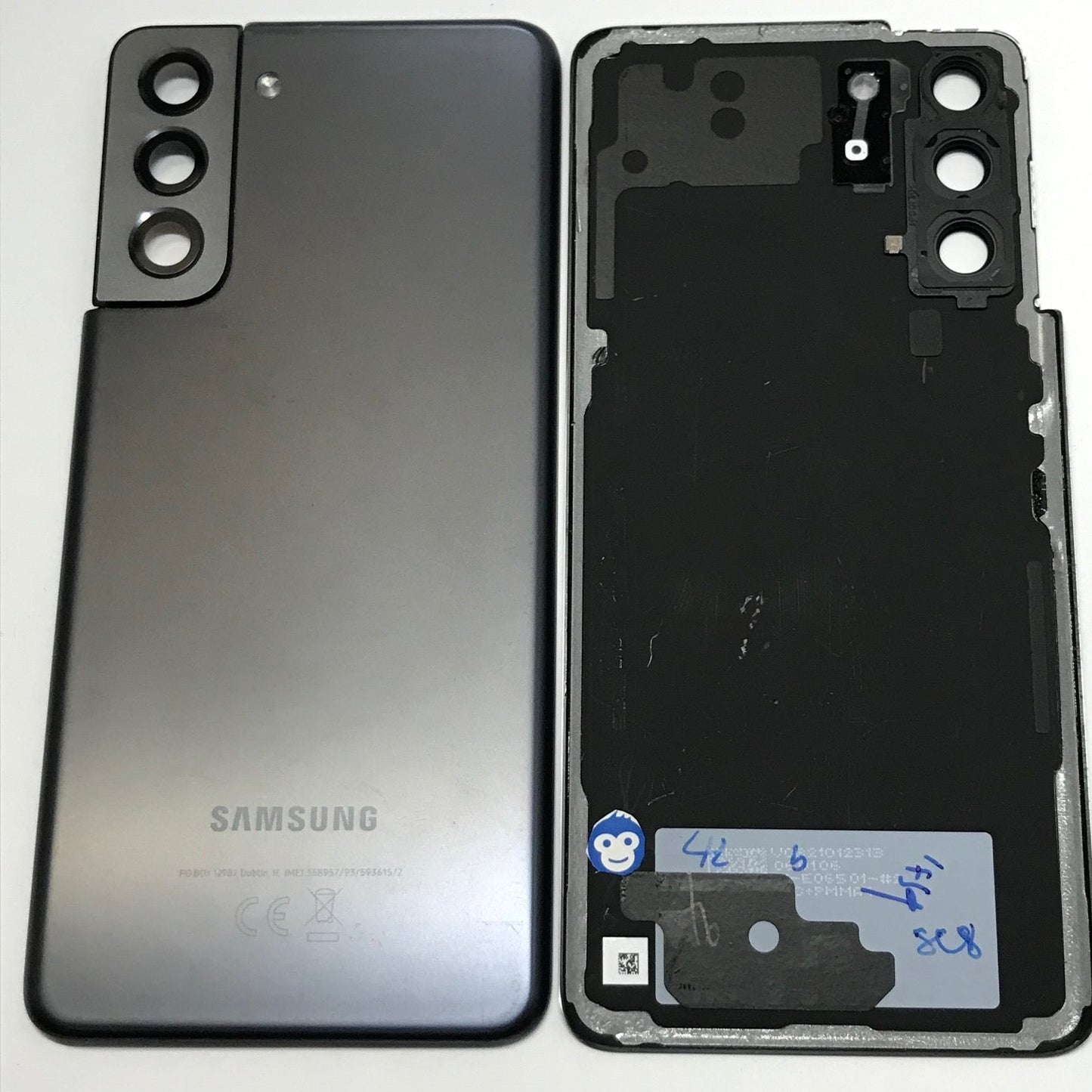 BACK BATTERY REAR COVER PANEL CAMERA LENS SAMSUNG GALAXY S21 5G G991 GREY (Black) - GRADE AB