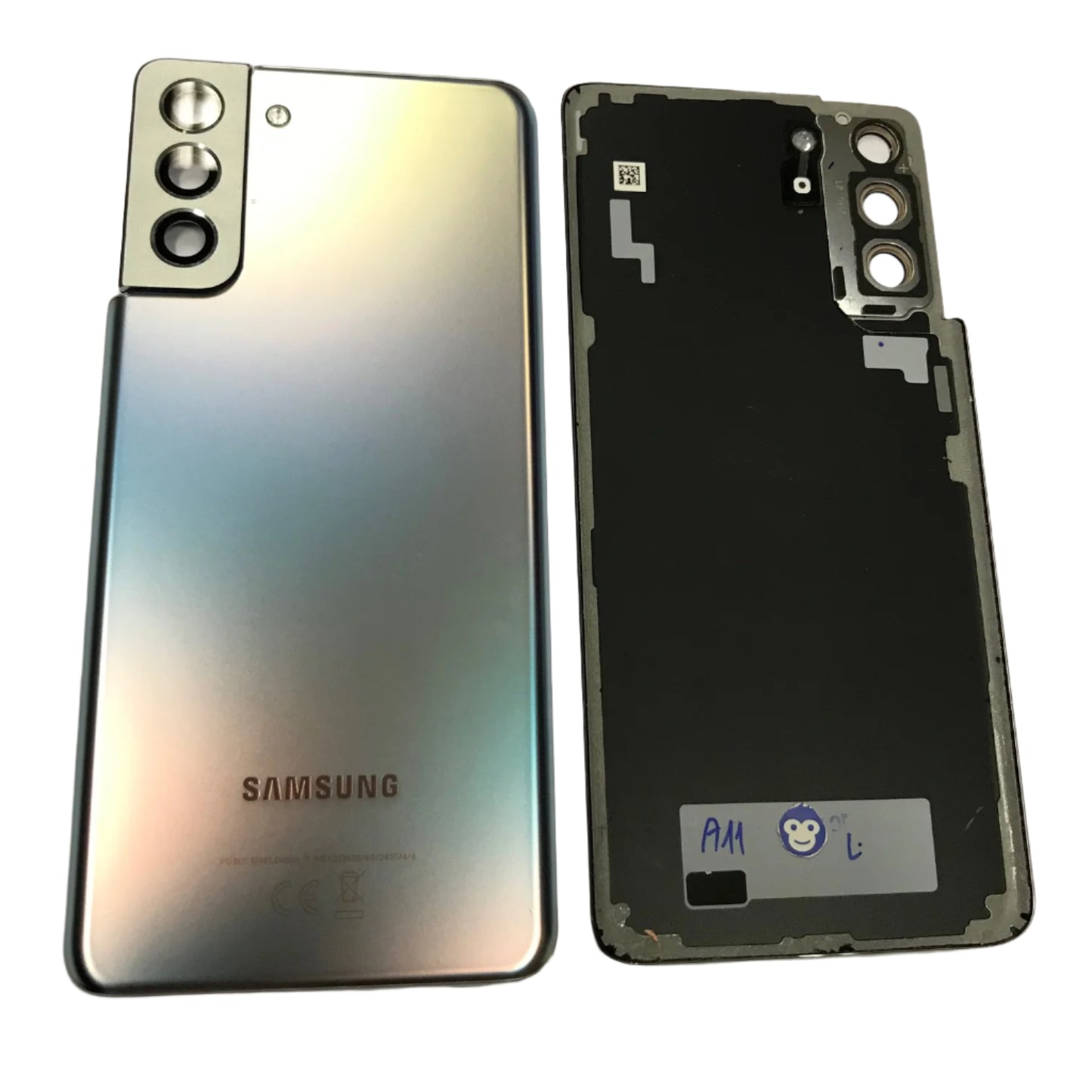 BACK BATTERY REAR COVER PANEL CAMERA LENS SAMSUNG GALAXY S21 PLUS / S21+ 5G G996 SILVER (WHITE) - GRADE AB