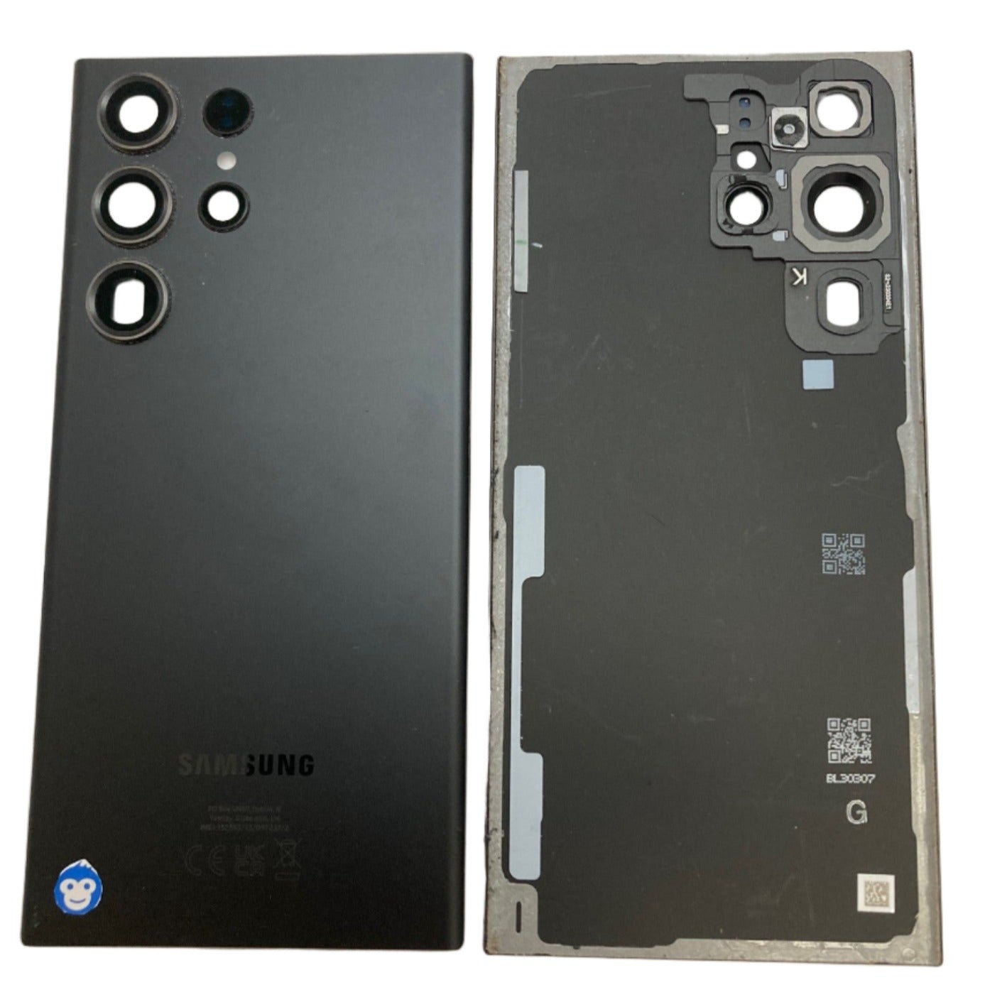 BACK BATTERY REAR COVER PANEL CAMERA LENS SAMSUNG GALAXY S23 ULTRA S918 BLACK - GRADE AB