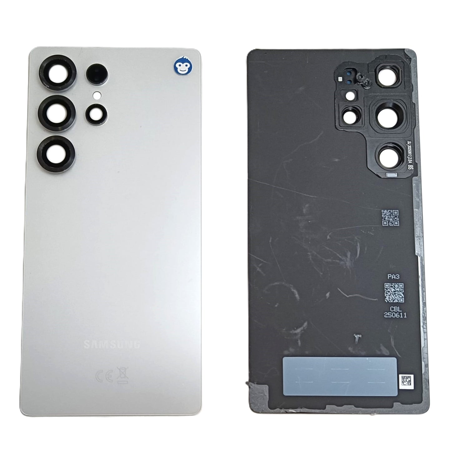 Back cover glass camera lens Samsung Galaxy S25 Ultra Titanium WhiteSilver - GRADE AB