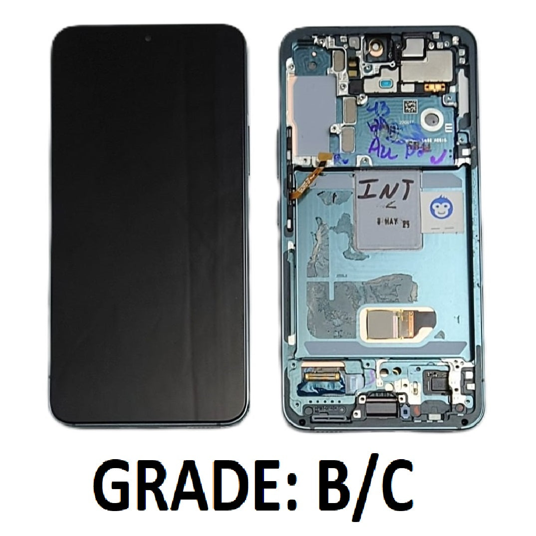 USED LCD SCREEEN DISPLAY SAMSUNG GALAXY S22 S901 GREEN - GRADE BC