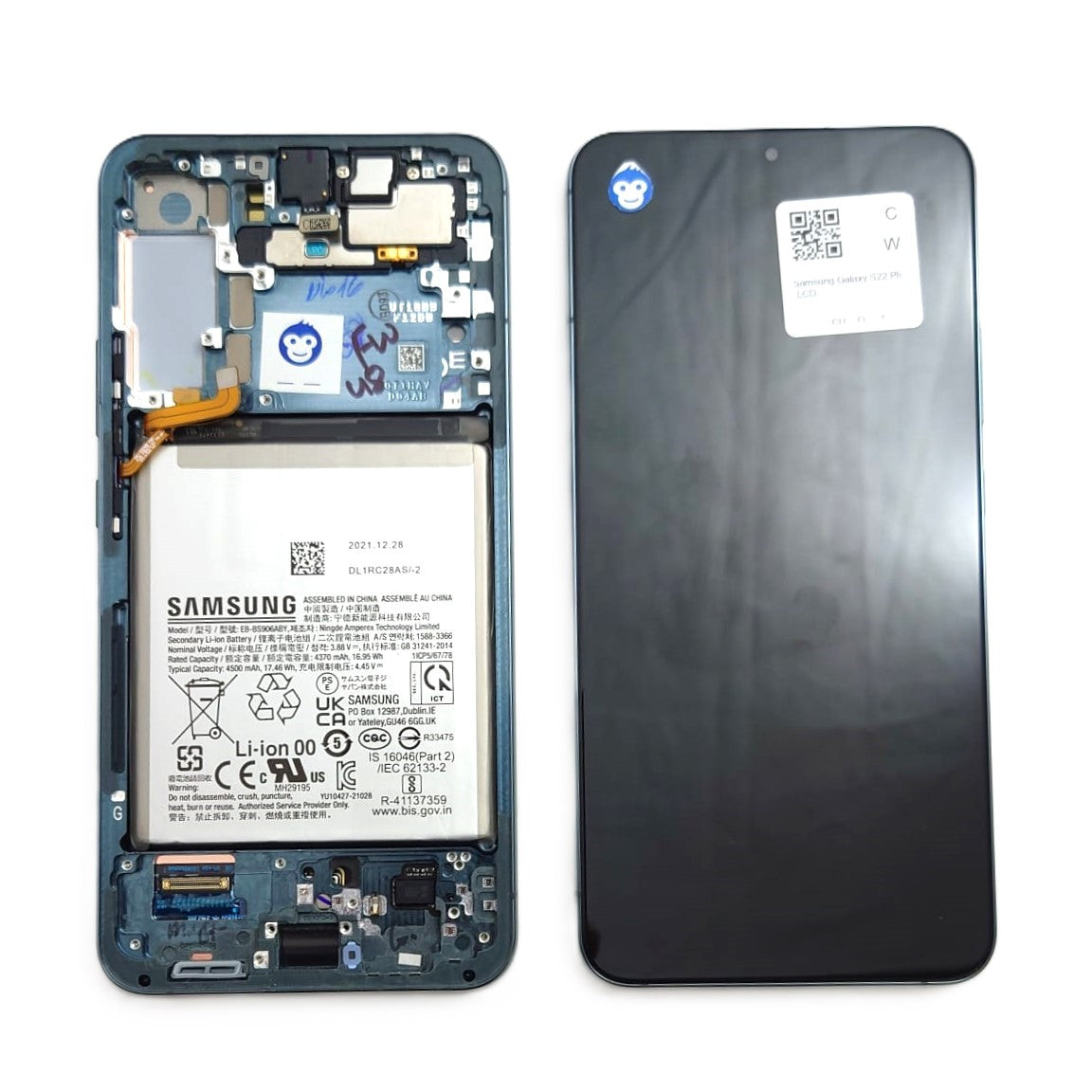 USED LCD SCREEEN DISPLAY SAMSUNG GALAXY S22 PLUS S906 GREEN - GRADE AB