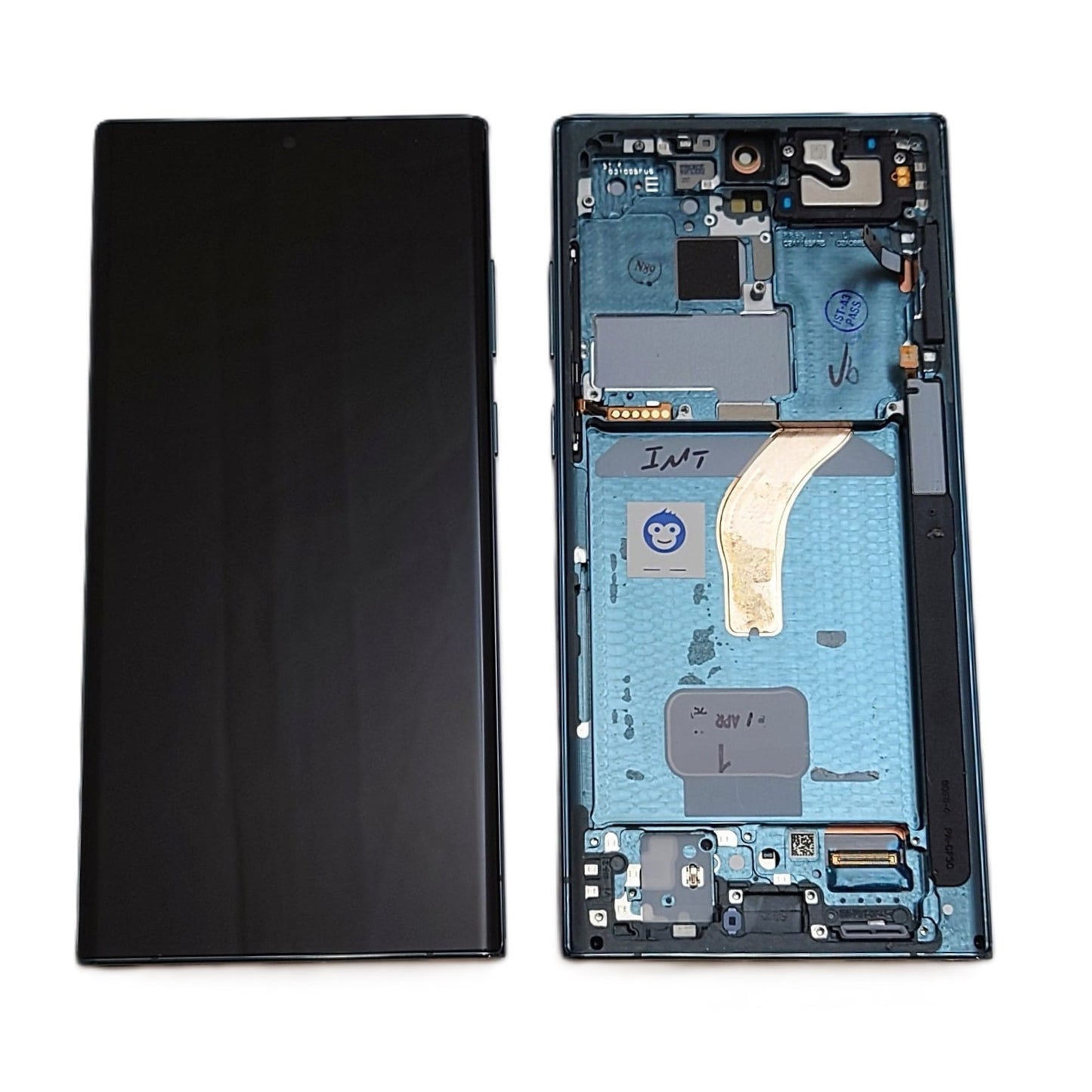 USED LCD SCREEEN DISPLAY SAMSUNG GALAXY S22 ULTRA S908 GREEN - GRADE AB
