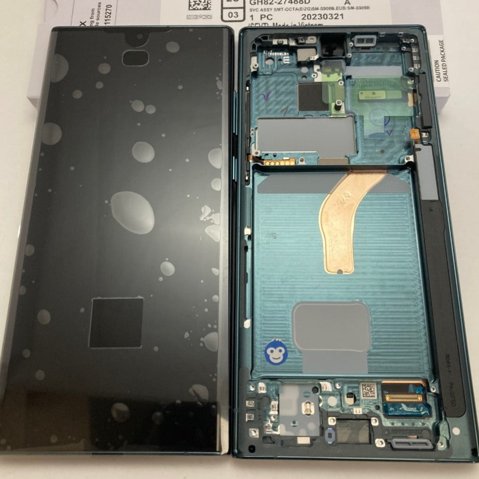 LCD Screen Display Samsung Galaxy S22 ULTRA S908 GREEN (No front cam) - NEW