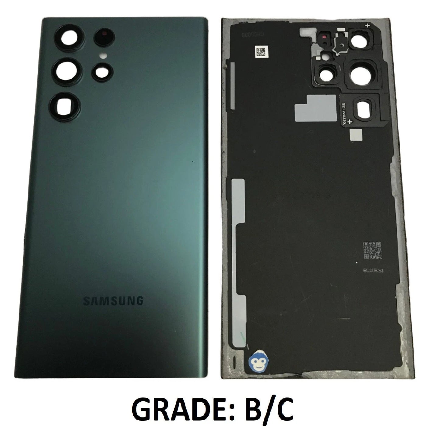 BACK BATTERY REAR COVER PANEL CAMERA LENS SAMSUNG GALAXY S22 ULTRA S908 GREEN - GRADE BC