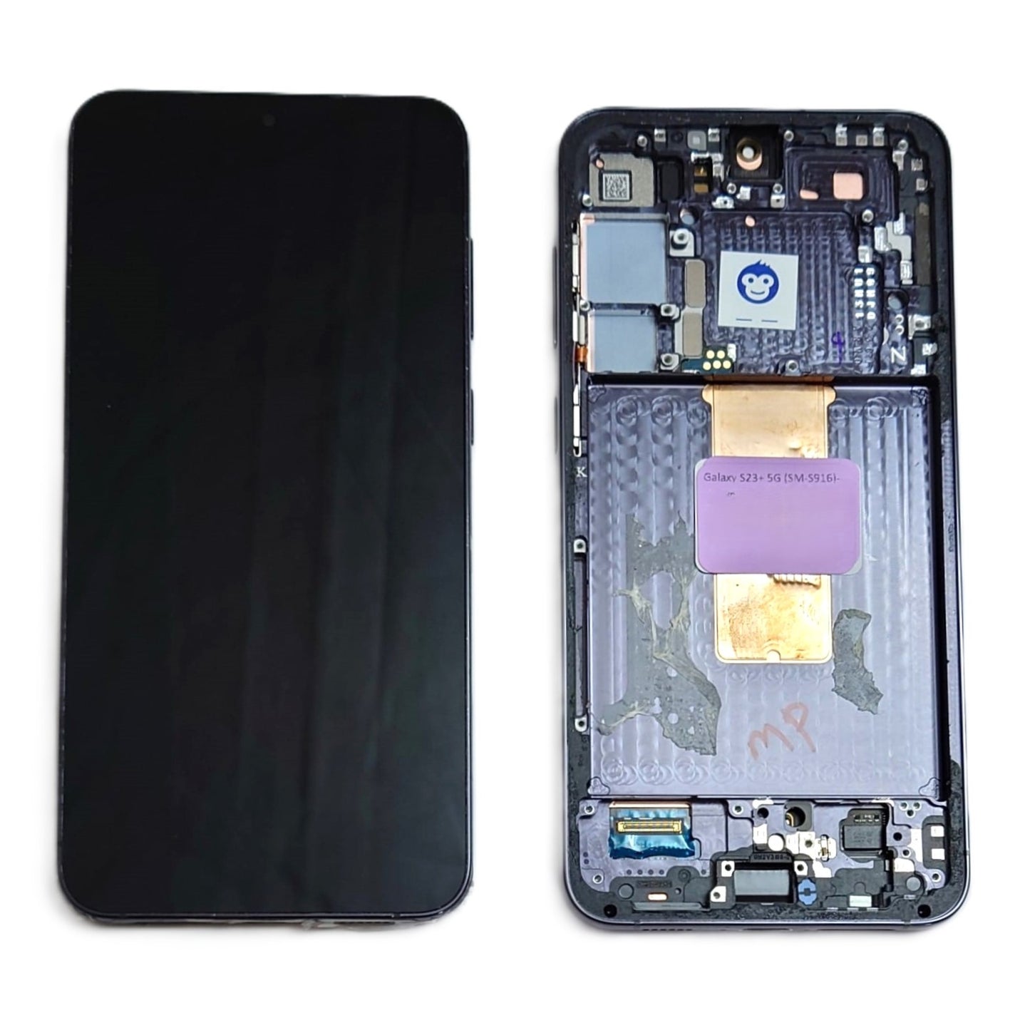 LCD DISPLAY SCREEN SAMSUNG GALAXY S23 PLUS S916 BLACK US / EU VERSION - GRADE AB