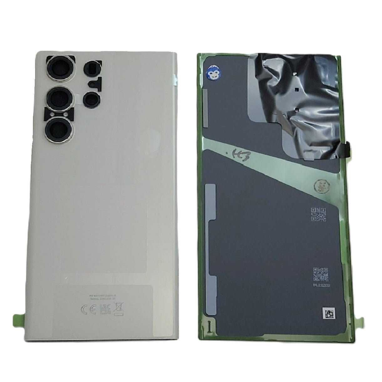 BACK BATTERY REAR COVER PANEL CAMERA LENS SAMSUNG GALAXY S23 ULTRA S918 CREAM (WHITE) - NEW