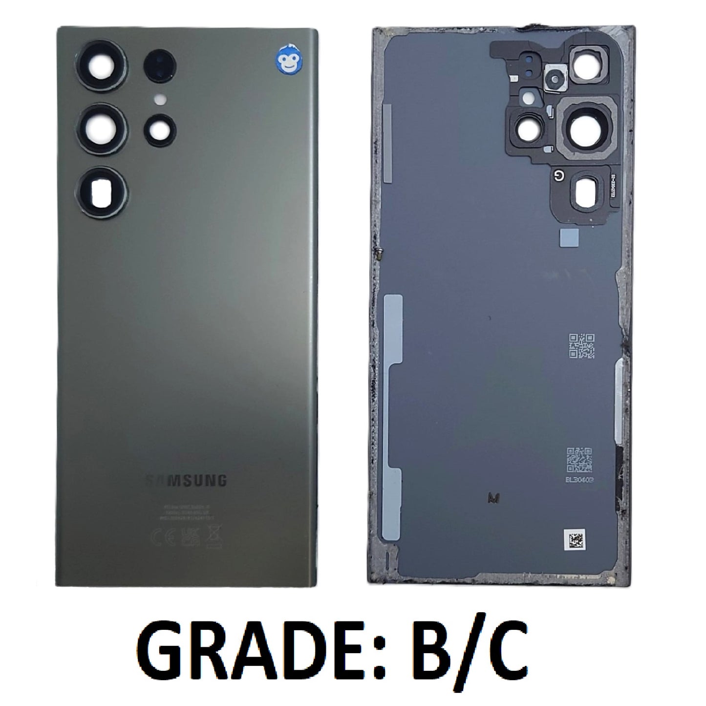 BACK BATTERY REAR COVER PANEL CAMERA LENS SAMSUNG GALAXY S23 ULTRA S918 GREEN - GRADE BC