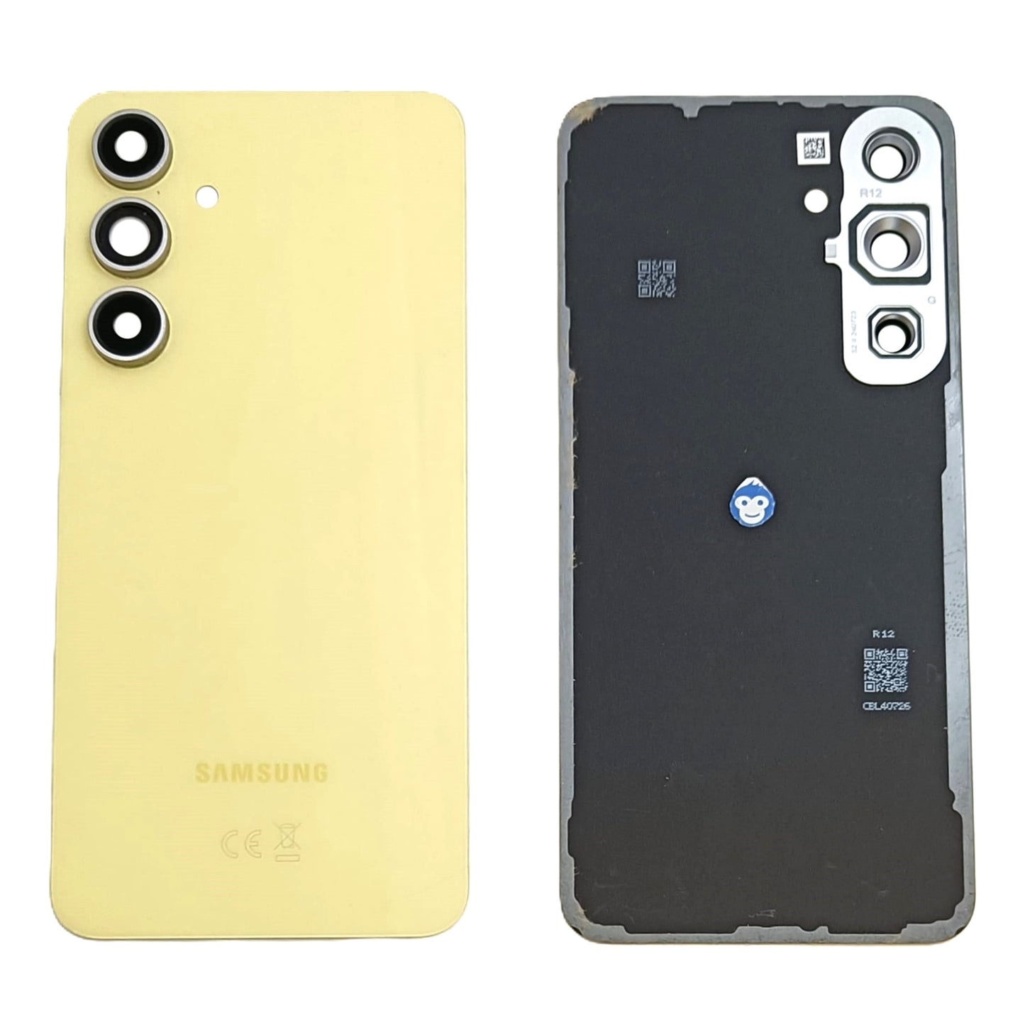 Back Battery Cover Samsung Galaxy S721 S24 FE Yellow Camera Lens - GRADE AB
