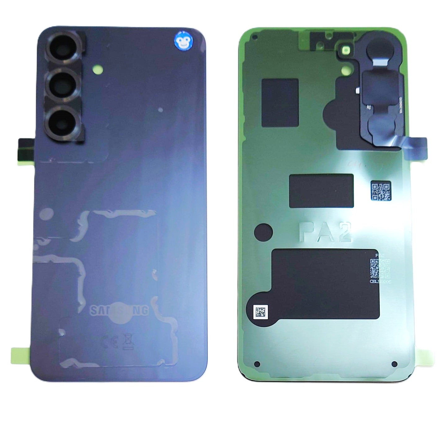 Back cover glass camera lens Samsung Galaxy S25 Plus S936 Blue Black (Grey) - NEW