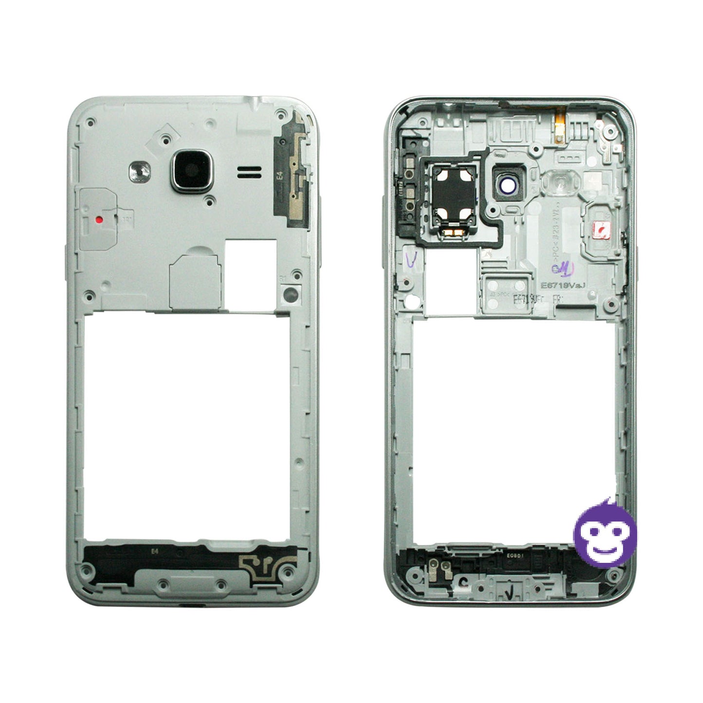 CHASSIS FRAME WITH PARTS AND CAMERA LENS SAMSUNG GALAXY J5 (2016) j320F WHITE - GRADE AB
