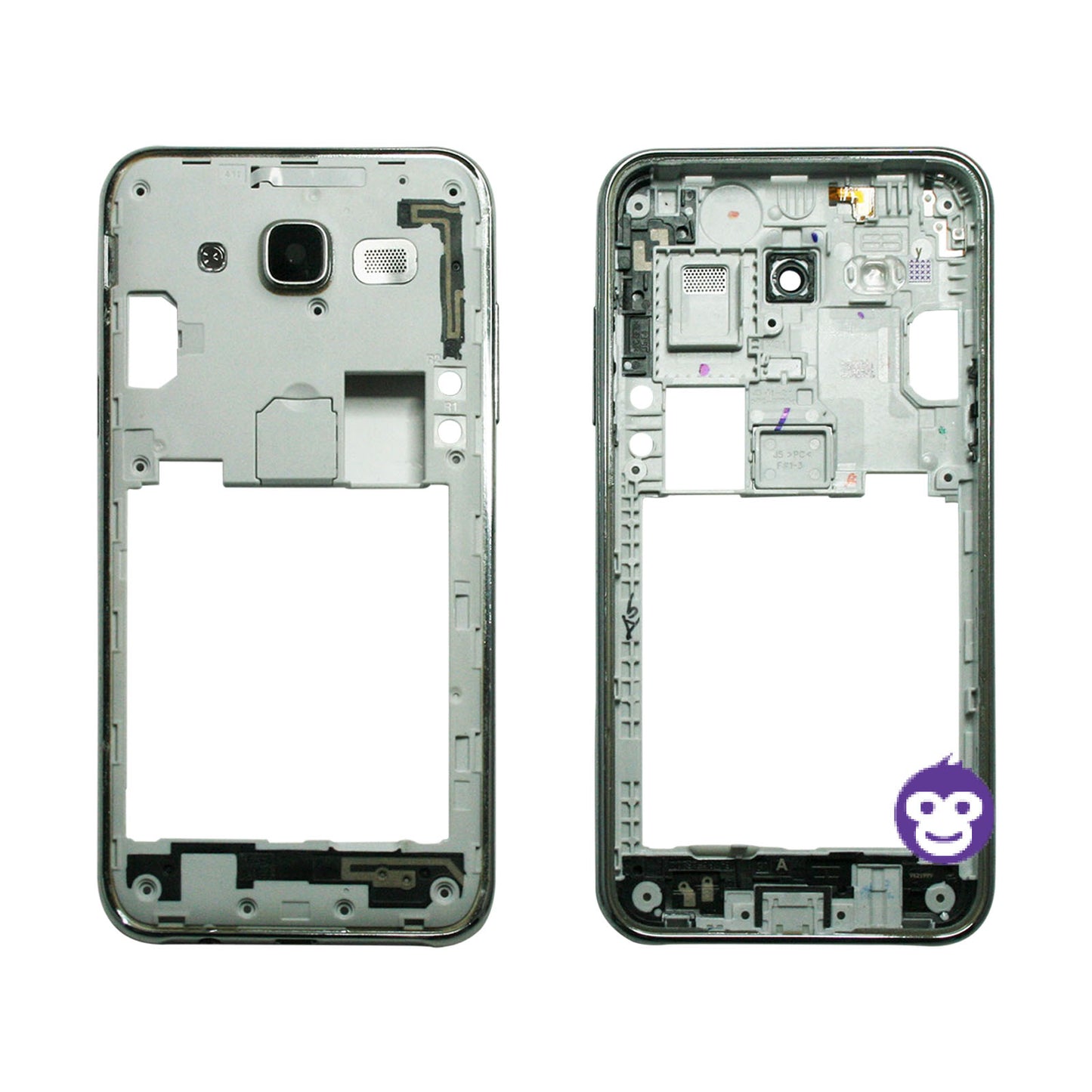 CHASSIS FRAME WITH PARTS AND CAMERA LENS SAMSUNG GALAXY J5 (2015) J500F WHITE