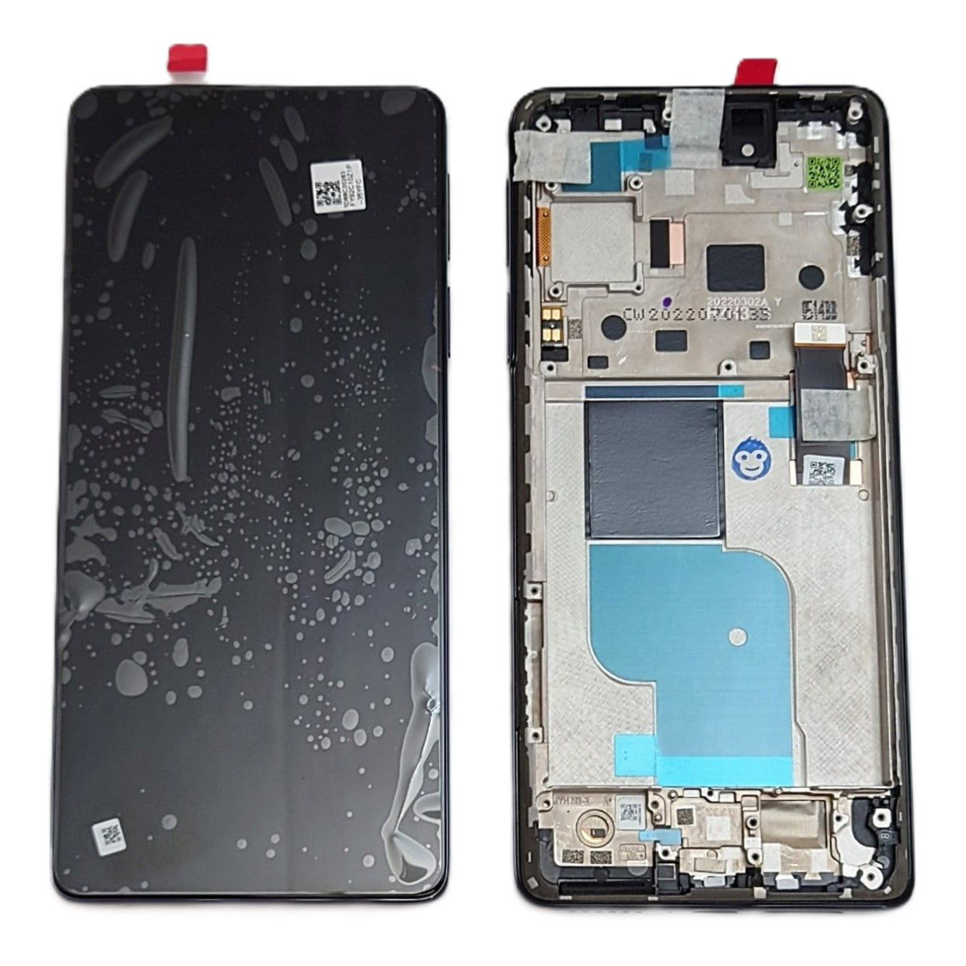 LCD SCREEN DISPLAY WITH FRAME MOTOROLA EDGE 30 PRO BLUE - NEW