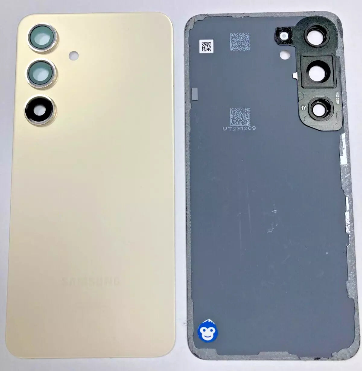 BACK BATTERY REAR COVER PANEL CAMERA LENS SAMSUNG GALAXY S24 S921 AMBER YELLOW - GRADE AB