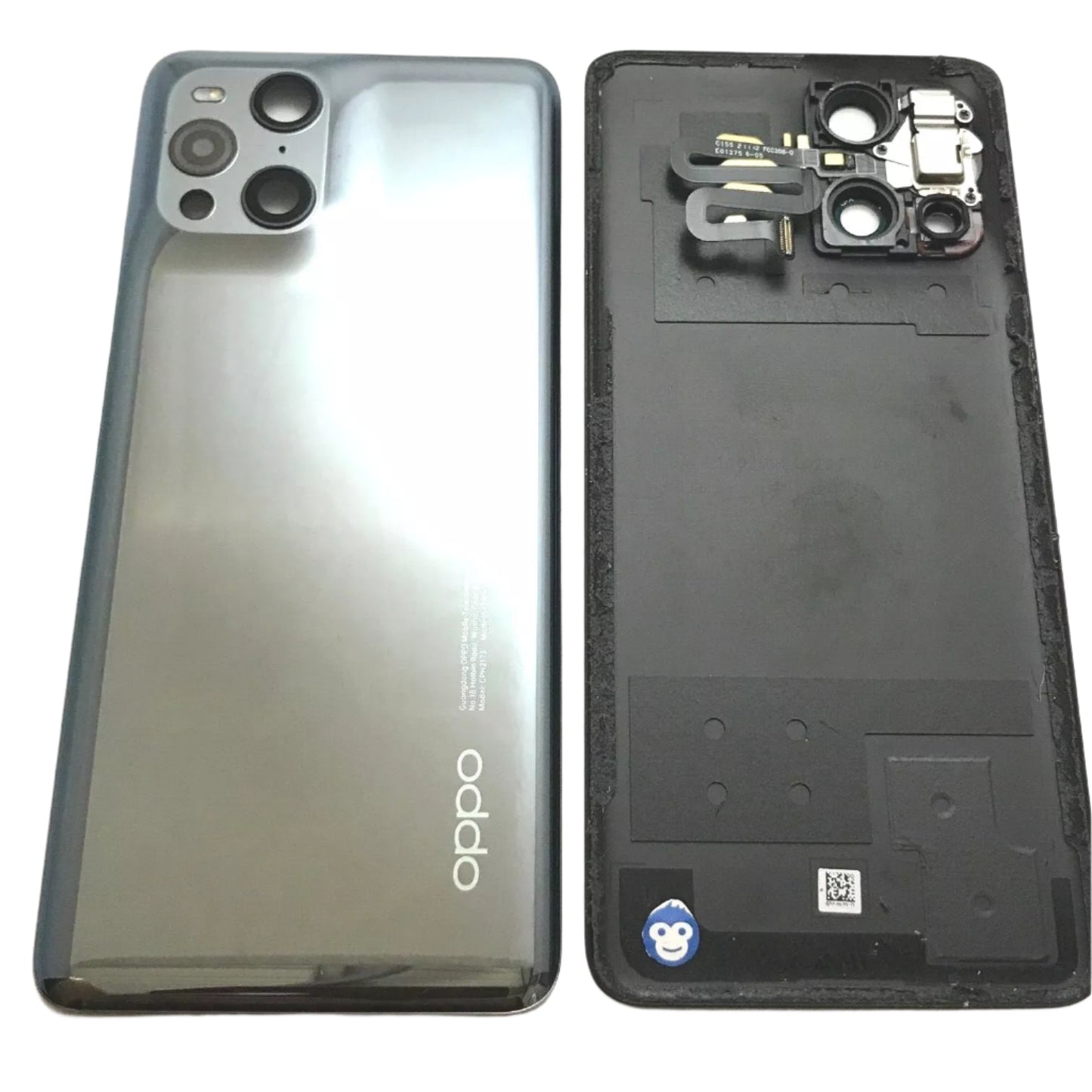 BATTERY BACK COVER WITH LENS OPPO FIND X3 PRO BLACK - GRADE AB
