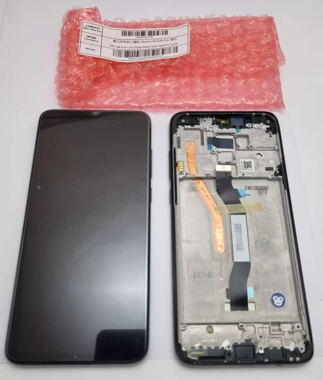 LCD SCREEN DISPLAY REDMI NOTE 8 PRO BLACK - NEW