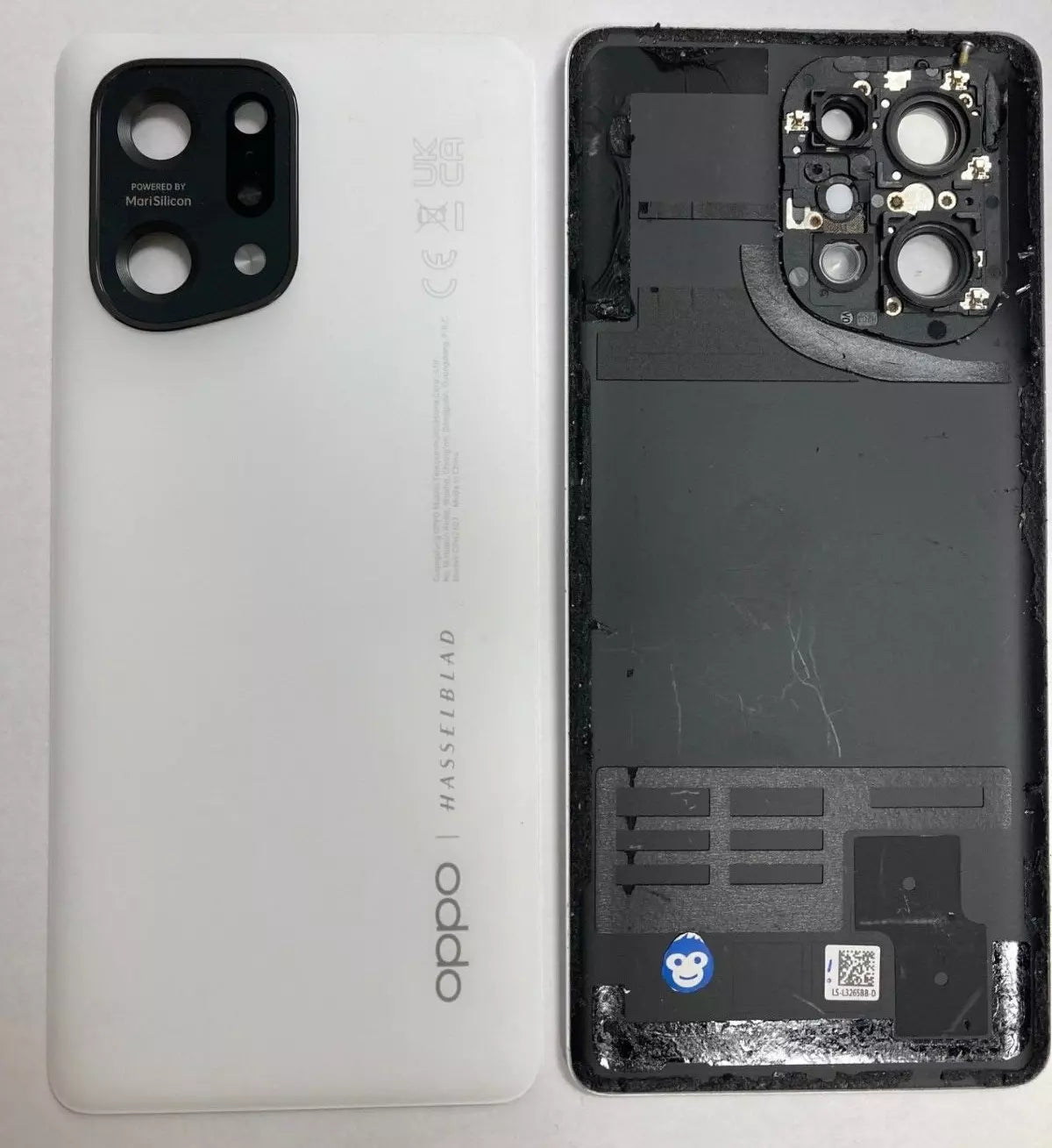 BACK BATTERY COVER WITH CAMERA LENS OPPO FIND X5 WHITE - GRADE AB