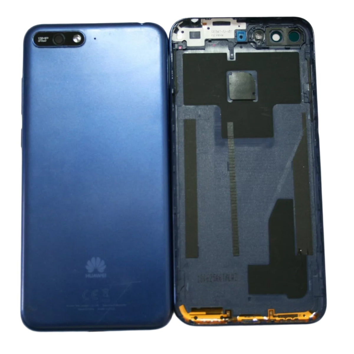 Huawei Y6 2018 Battery Back Cover Rear Housing Case Camera Lens Blue - GRADE AB