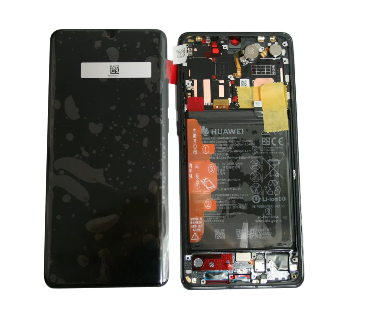 LCD display screen Huawei P30 Pro in frame Black 02355MUL - NEW