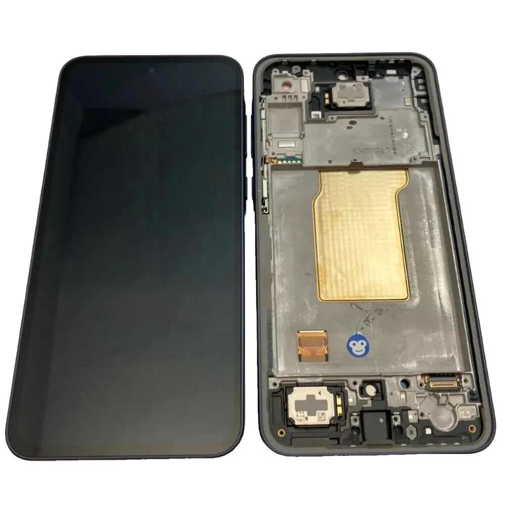 LCD Screen Display Samsung Galaxy A35 5G / A356 BLACK (NAVY) IN FRAME - GRADE AB