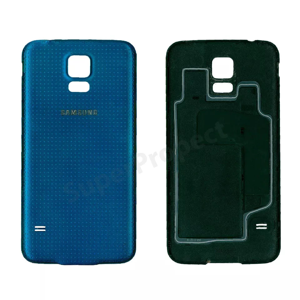 BACK BATTERY REAR COVER PANEL SAMSUNG GALAXY G800F S5 MINI BLUE - GRADE AB