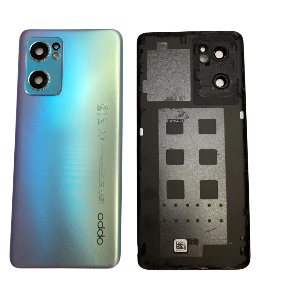 BACK BATTERY COVER CAMERA LENS OPPO FIND X5 LITE BLUE (CRYSTAL) - GRADE AB