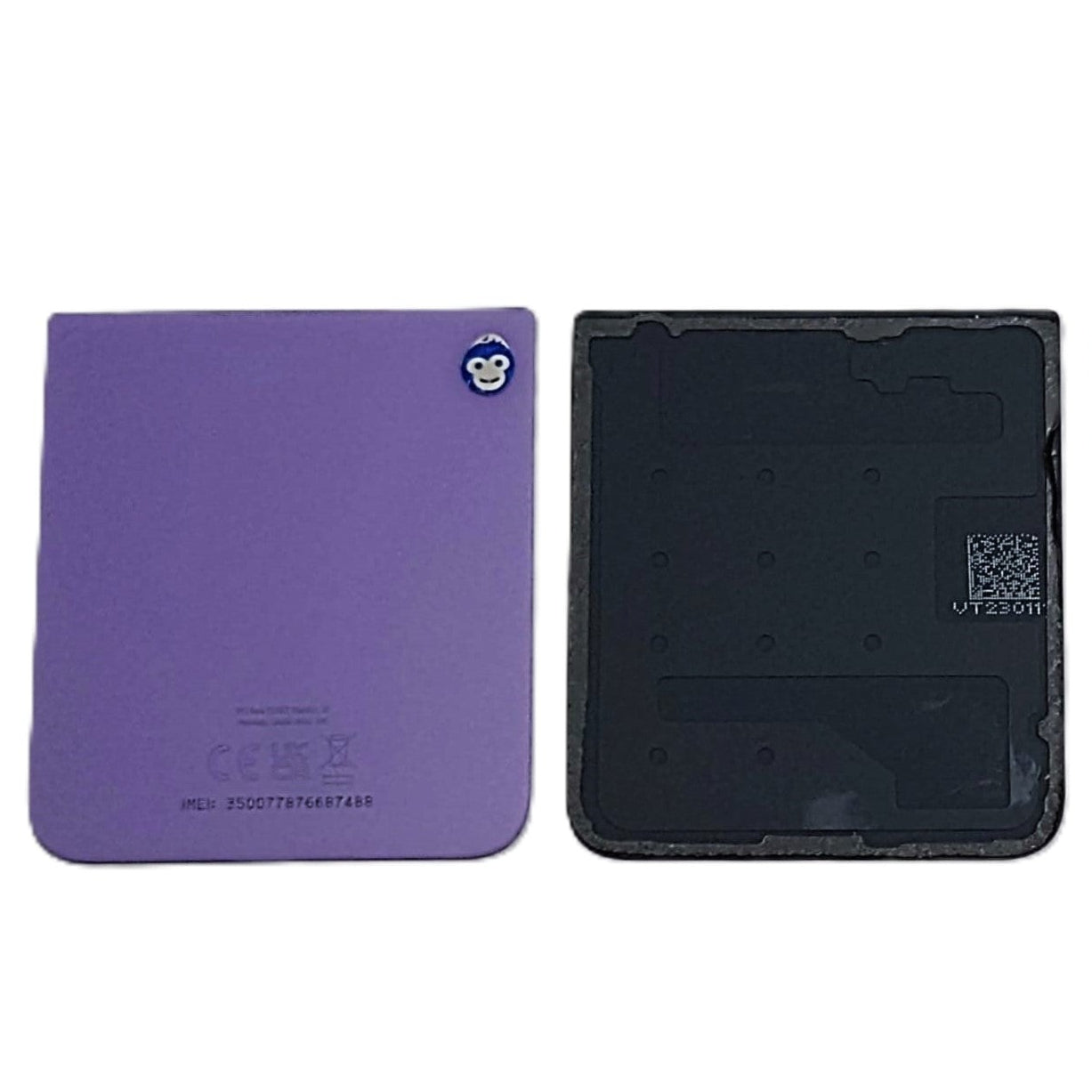 BACK BATTERY LOWER REAR COVER FOR SAMSUNG GALAXY Z FLIP4 5G F721 BORA PURPLE - GRADE AB