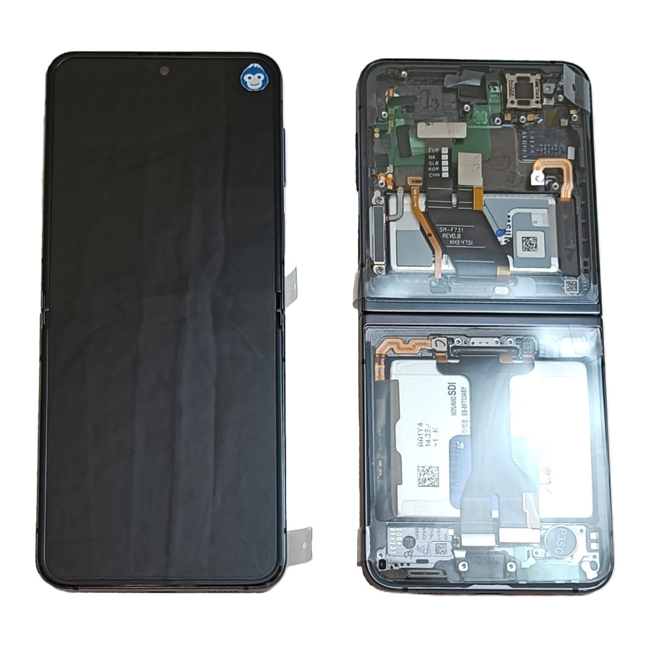 LCD SCREEN DISPLAY SAMSUNG GALAXY Z FLIP5 5G F731 GRAPHITE (GREY) (BATTERIES PRE-FITTED) - NEW