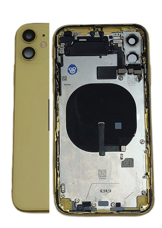 CHASSIS HOUSING FRAME IPHONE 11 11G WITHOUT PARTS YELLOW - GRADE AB
