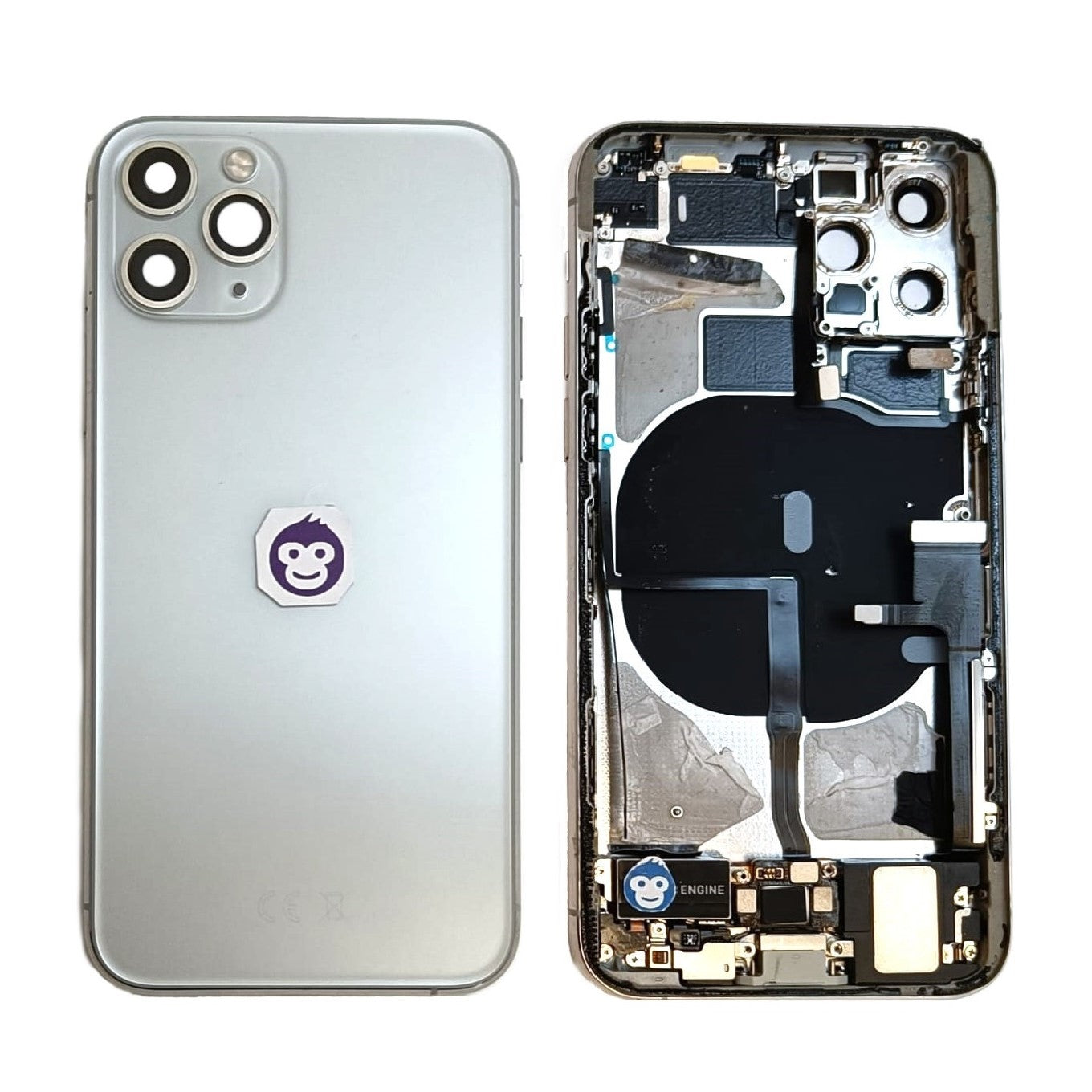 CHASSIS HOUSING FRAME IPHONE 11 PRO WITHOUT PARTS WHITE - GRADE AB