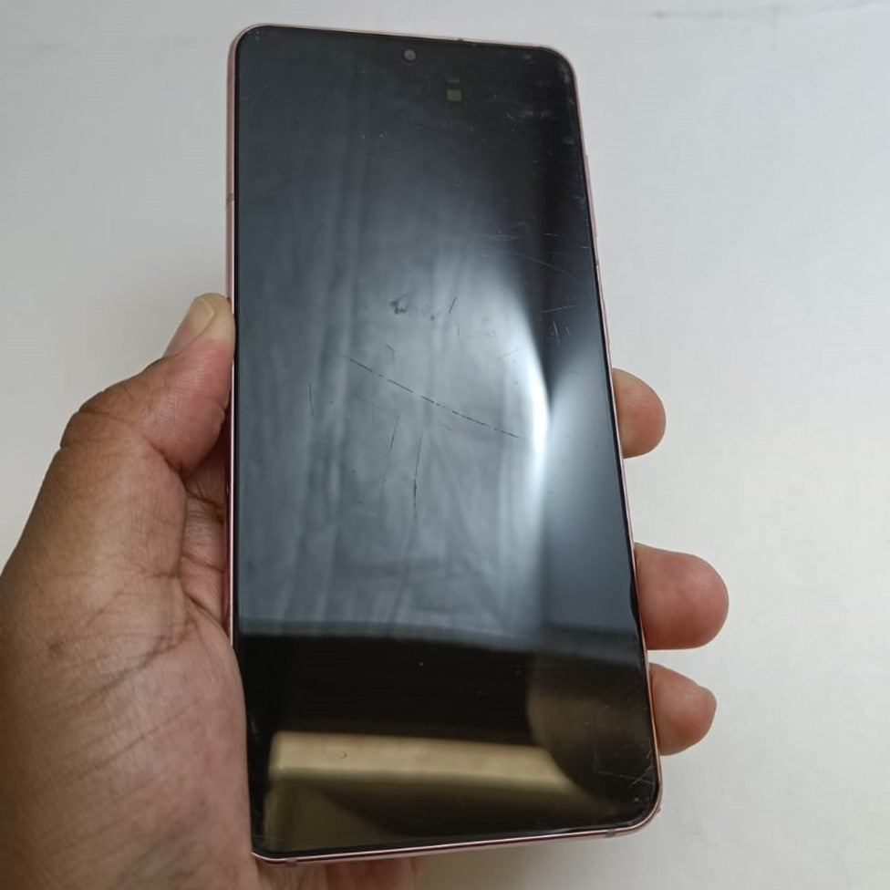 USED LCD SCREEEN DISPLAY SAMSUNG GALAXY S21 5G G991 PINK - GRADE C