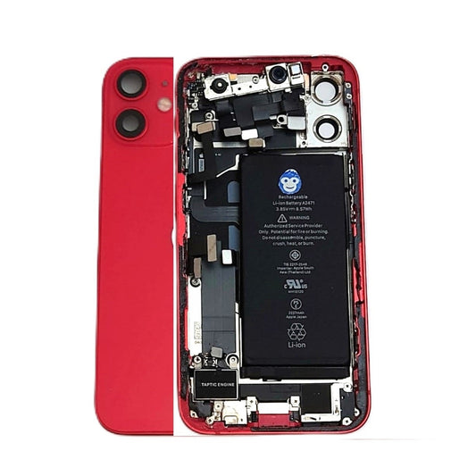 CHASSIS HOUSING FRAME IPHONE 12 MINI WITH PARTS RED - GRADE AB