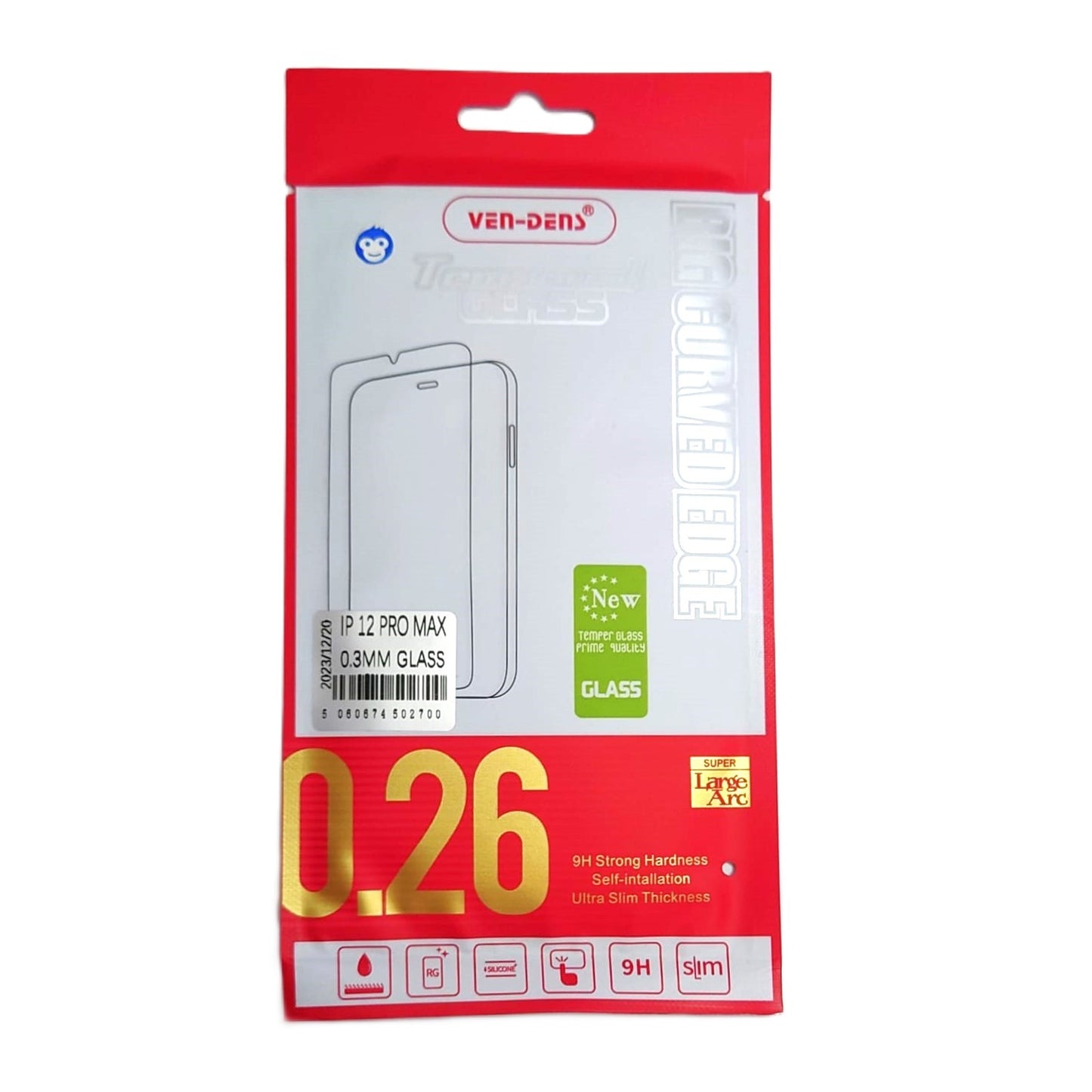 IPHONE 12 PRO MAX 12PM TEMPERED GLASS SCREEN PROTECTOR