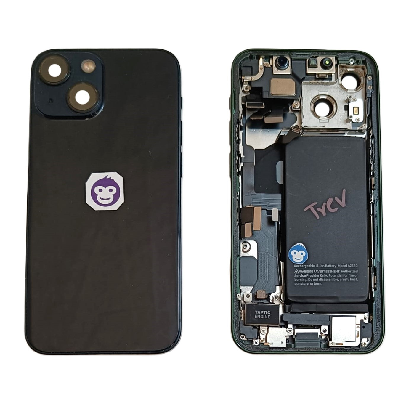 HOUSING CHASSIS APPLE IPHONE GREEN WITH PARTS 13 MINI - GRADE AB