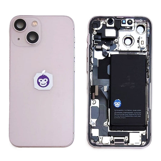 HOUSING CHASSIS APPLE IPHONE PINK WITH PARTS 13 MINI - USED