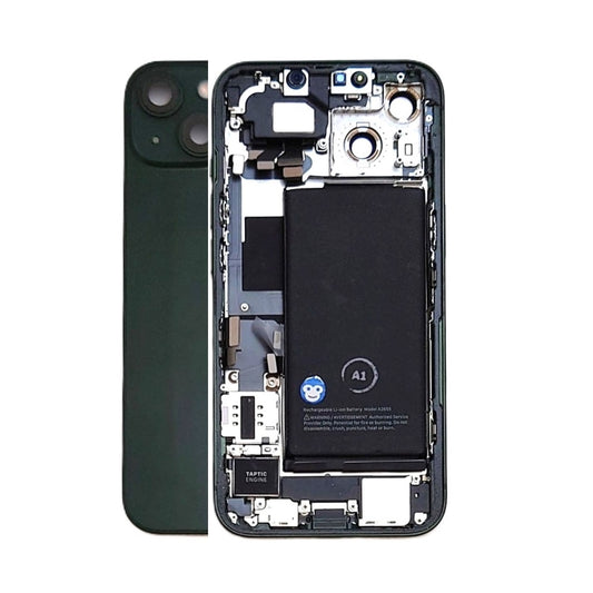 HOUSING CHASSIS APPLE IPHONE GREEN WITH PARTS 13 13G - USED